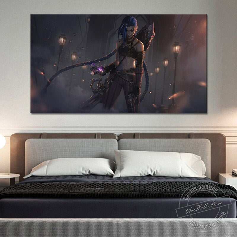 Arcane Jinx Poster - Canvas Painting - League of Legends Fan Store