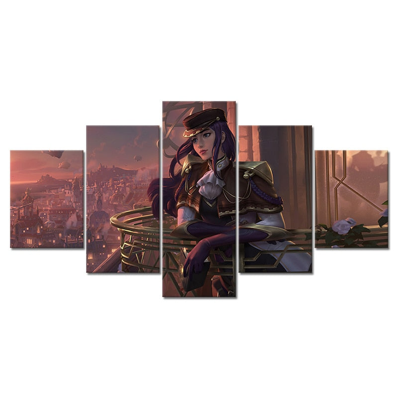 Caitlyn "The Sheriff of Piltover" Poster - Canvas Painting - League of Legends Fan Store
