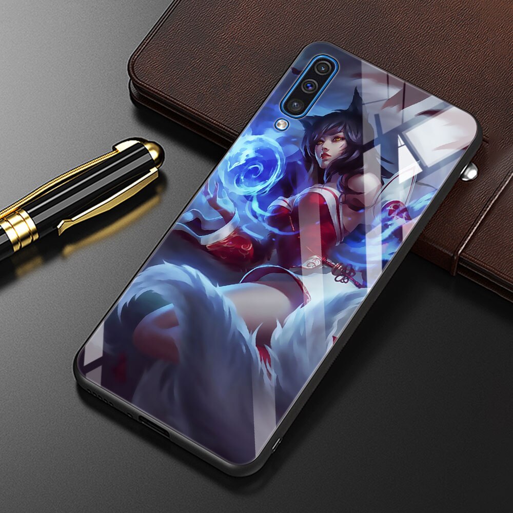 Collection 1 League Of Legends Lol Cool Tempered Glass Phone Case For Samsung Galaxy A50 A70 A72 A10 A30 A40 A20 Cover A51 A52 A12 A02s Bag - League of Legends Fan Store