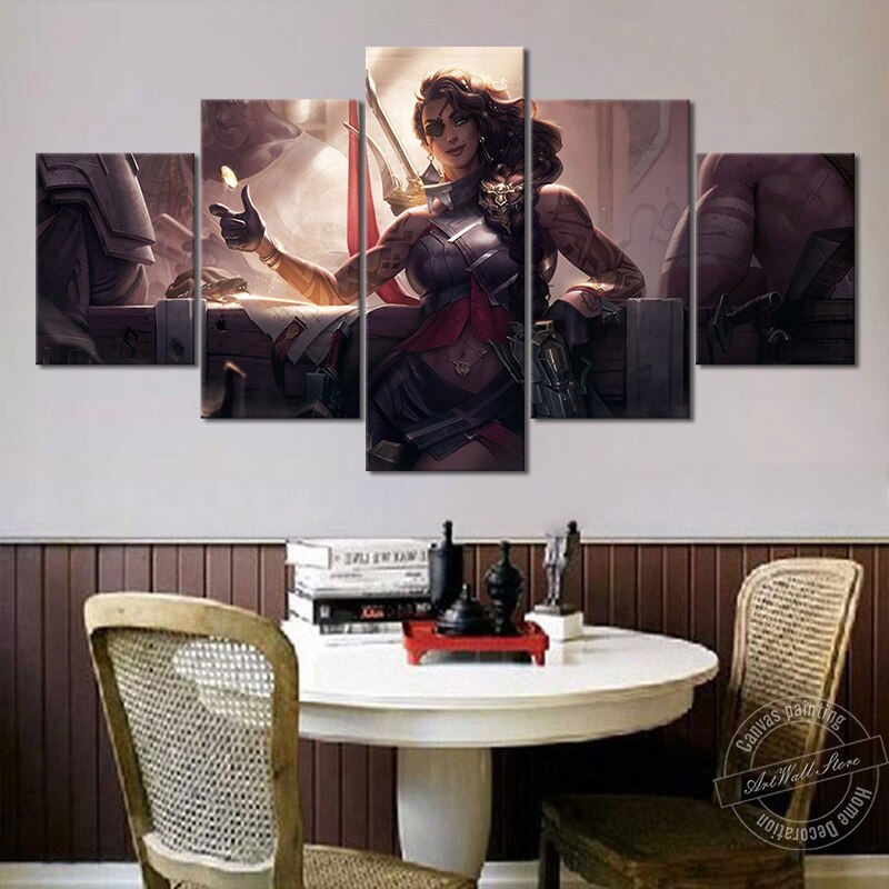 "The Desert Rose" Samira Poster - Canvas Painting - League of Legends Fan Store