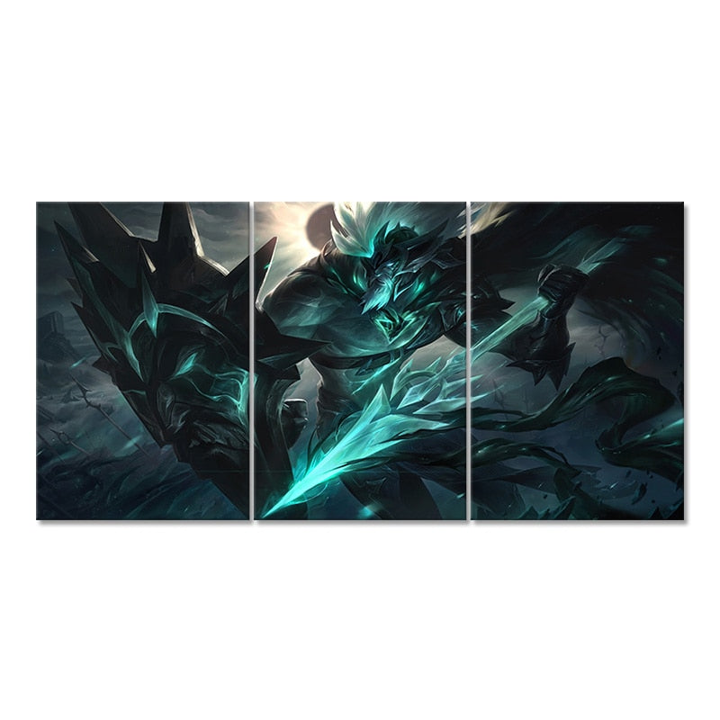 "Ruined" Pantheon  "The Unbreakable Spear Atreus" Poster - Canvas Painting - League of Legends Fan Store