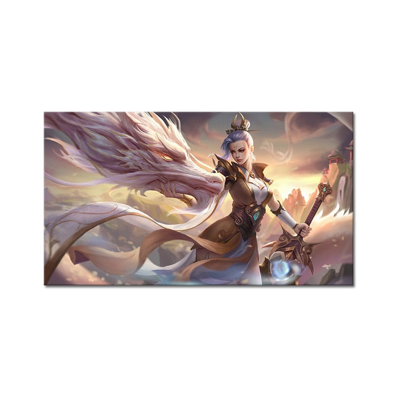 Riven "Prestige Valiant Sword" Poster - Canvas Painting - League of Legends Fan Store