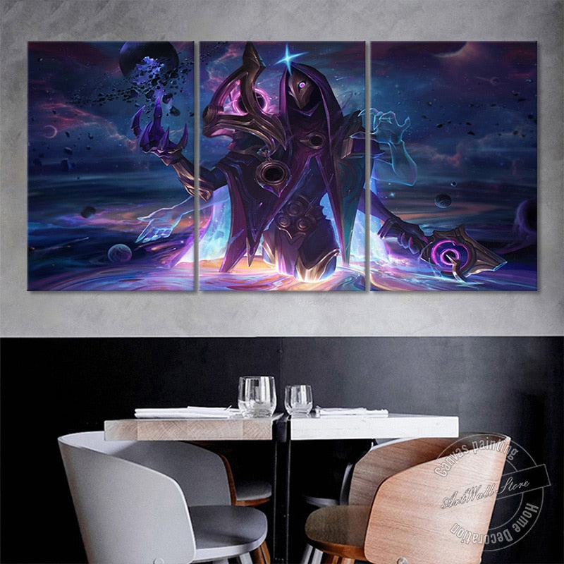 "Dark Cosmic" Khada Jhin Poster - Canvas Painting - League of Legends Fan Store