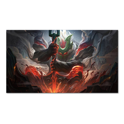 Nautilus "Titan of The Depths" "Shan Hai Scrolls" ChoGath Poster - Canvas Painting - League of Legends Fan Store