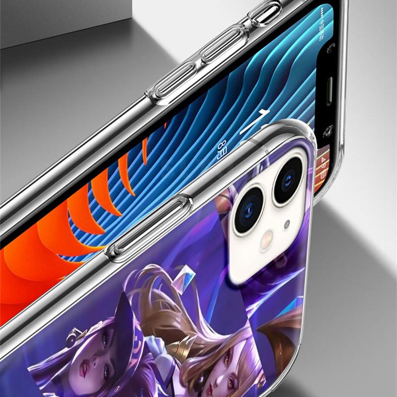 Collection 2 League Legends LOL Kda Case For Apple iPhone 12 11 Pro Max XS X XR 7 8 6 6S Plus 5 5S SE 2020 Clear Soft Phone Coque Shell - League of Legends Fan Store