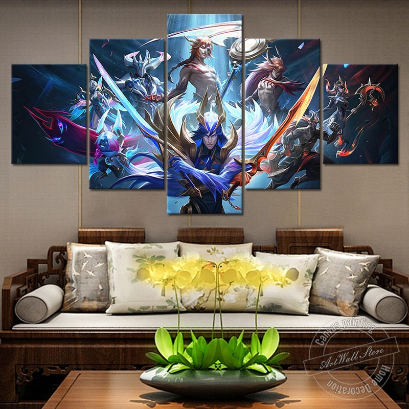 "Dawnbringer" Yone - Morgana - Kayn - Lillia - Tryndamere Poster - Canvas Painting - League of Legends Fan Store