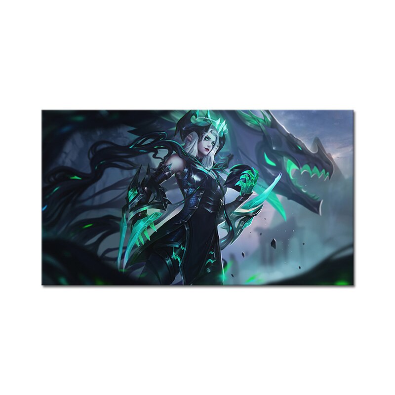 "The Half Dragon Ruined" Shyvana Poster - Canvas Painting - League of Legends Fan Store