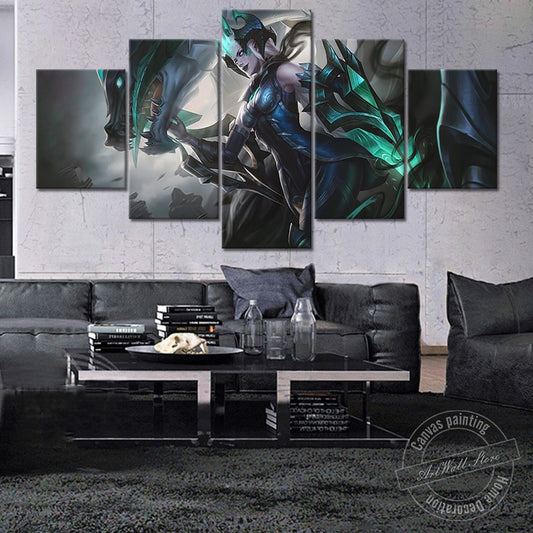 "Ruined" Shyvana "The Half Dragon" Poster - Canvas Painting - League of Legends Fan Store