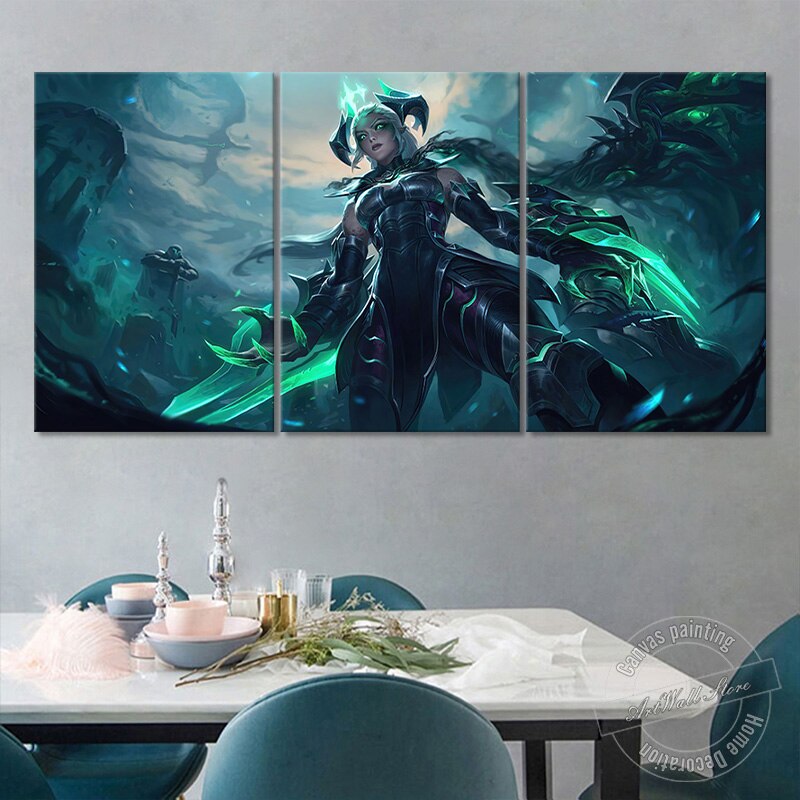 Shyvana "The Half-Dragon Ruined" Poster - Canvas Painting - League of Legends Fan Store