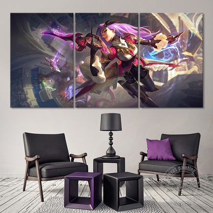 Katarina "Battle Queen" Poster - Canvas Painting - League of Legends Fan Store