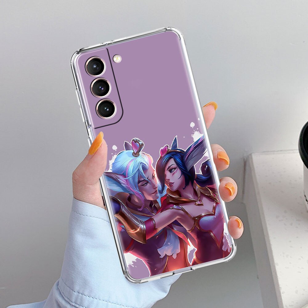 Collection 1 Transparent Phone Case for Samsung Galaxy S21 Plus S20 FE S21 UItra S10 S9 S20 S9 S8 Protect Cover Game League Of Legends Lol - League of Legends Fan Store