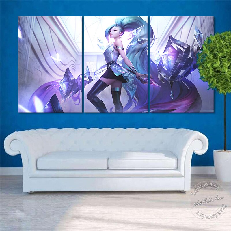 K/DA ALL OUT Seraphine Poster - Canvas Painting - League of Legends Fan Store