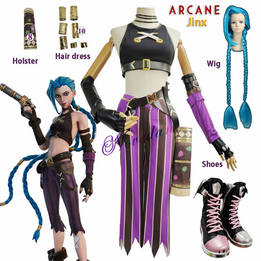 Arcane Jinx Cosplay Costume - League of Legends Fan Store