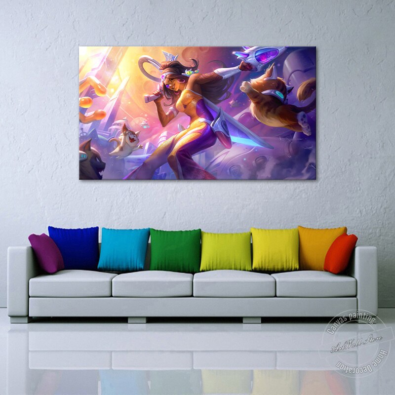 "Desert Rose" Samira Poster - Canvas Painting - League of Legends Fan Store