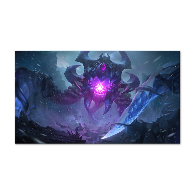 "The Eye of The Void" VelKoz Poster - Canvas Painting - League of Legends Fan Store