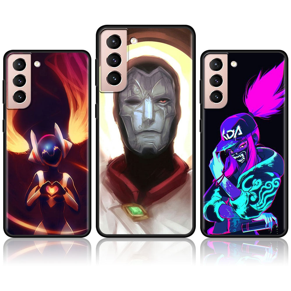 Collection 1 League Of Legends Lol Silicone Phone Case for Samsung Galaxy S20 FE S21 Ultra S10 Lite S9 S8 Plus S7 Edge Cases S21 FE Cover Bag - League of Legends Fan Store