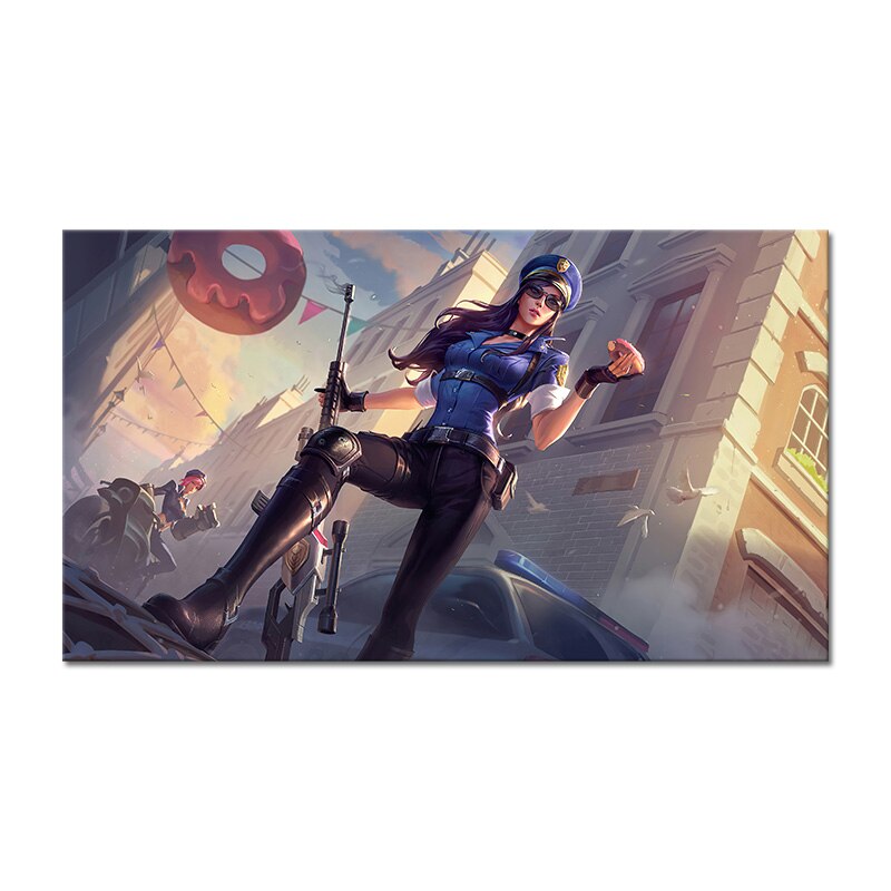 Arcade Caitlyn Poster - Canvas Painting - League of Legends Fan Store
