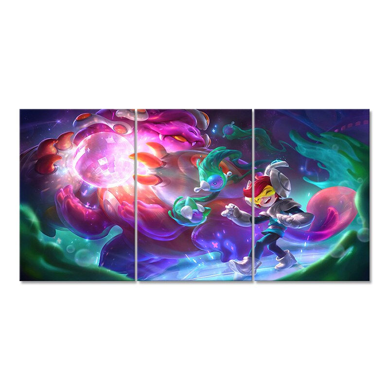 Nunu Willump "Space Groove" Poster - Canvas Painting - League of Legends Fan Store