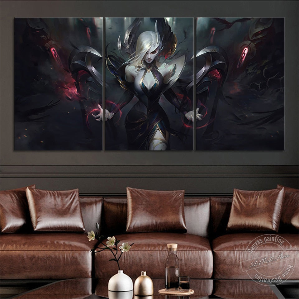 Morgana "The Fallen" Poster - Canvas Painting - League of Legends Fan Store