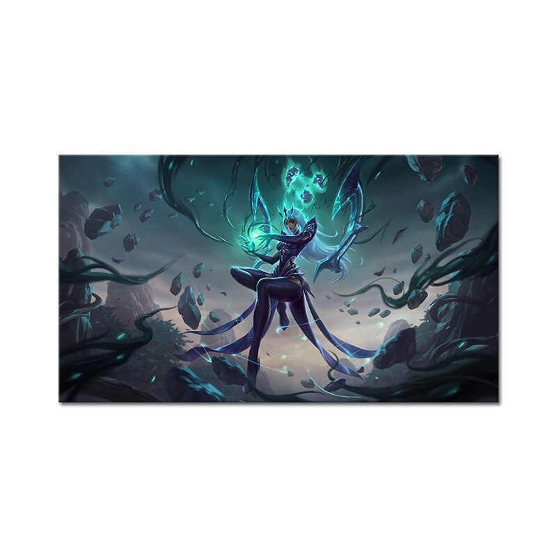 "Ruined" Karma "The Enlightened One" Poster - Canvas Painting - League of Legends Fan Store