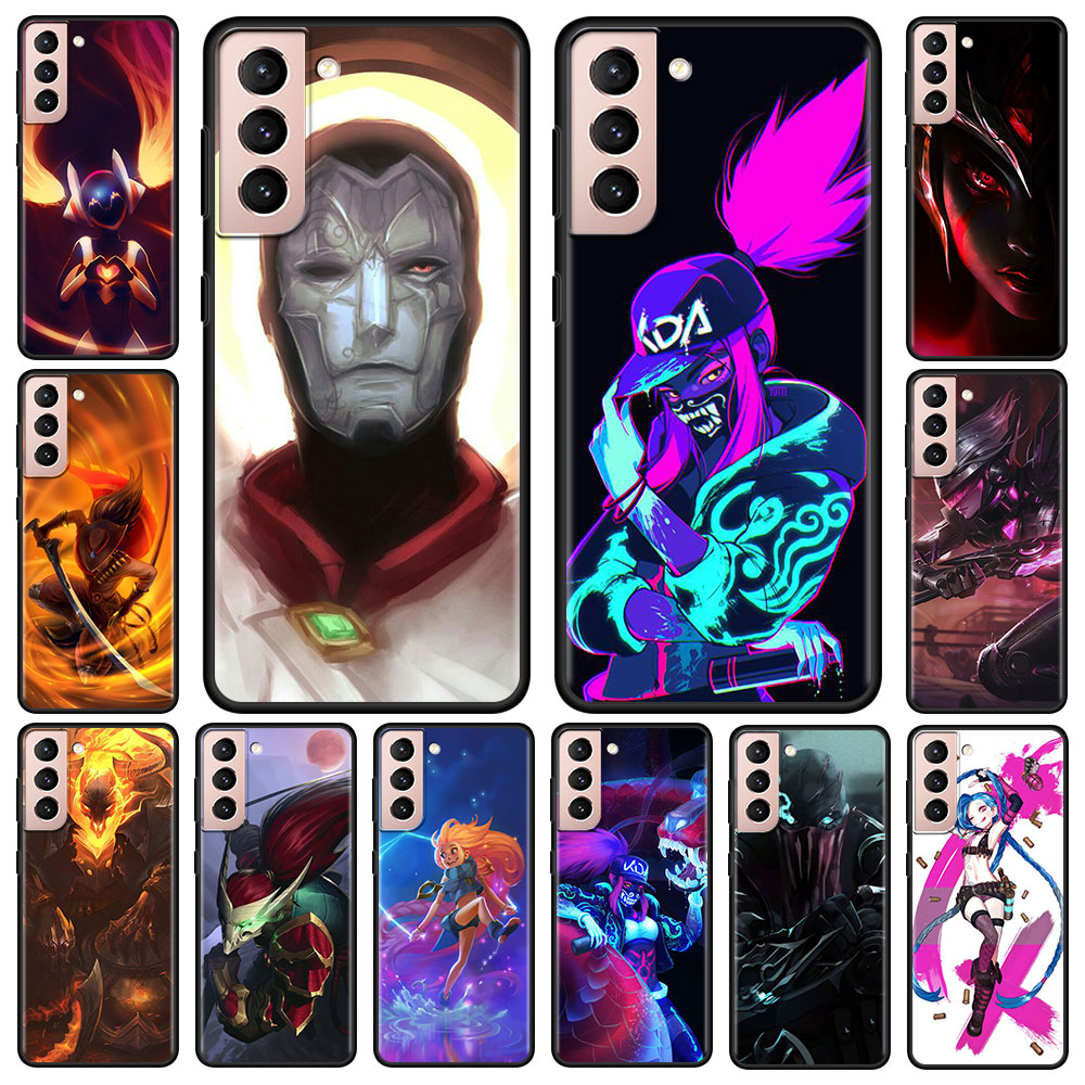Collection 1 League Of Legends Lol Silicone Phone Case for Samsung Galaxy S20 FE S21 Ultra S10 Lite S9 S8 Plus S7 Edge Cases S21 FE Cover Bag - League of Legends Fan Store
