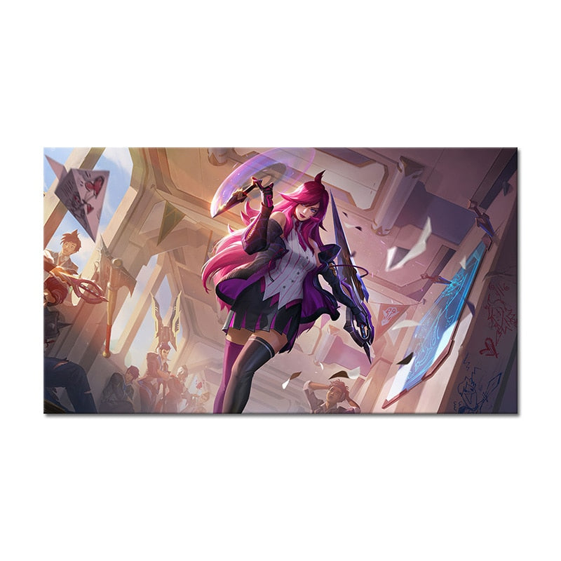 Battle Academy Katarina Poster - Canvas Painting - League of Legends Fan Store
