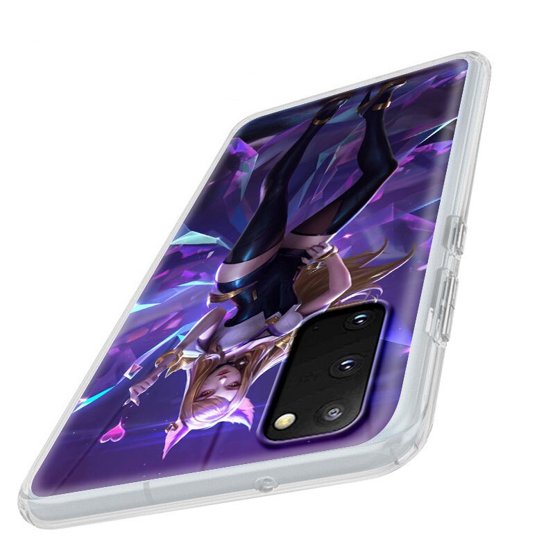 TPU Phone Case For Samsung S20 FE S21 Ultra S10 Plus S9 S8 Coque Bumper Note 10 Lite 20 9 Soft Funda Cover League Legend LOL Kda - League of Legends Fan Store