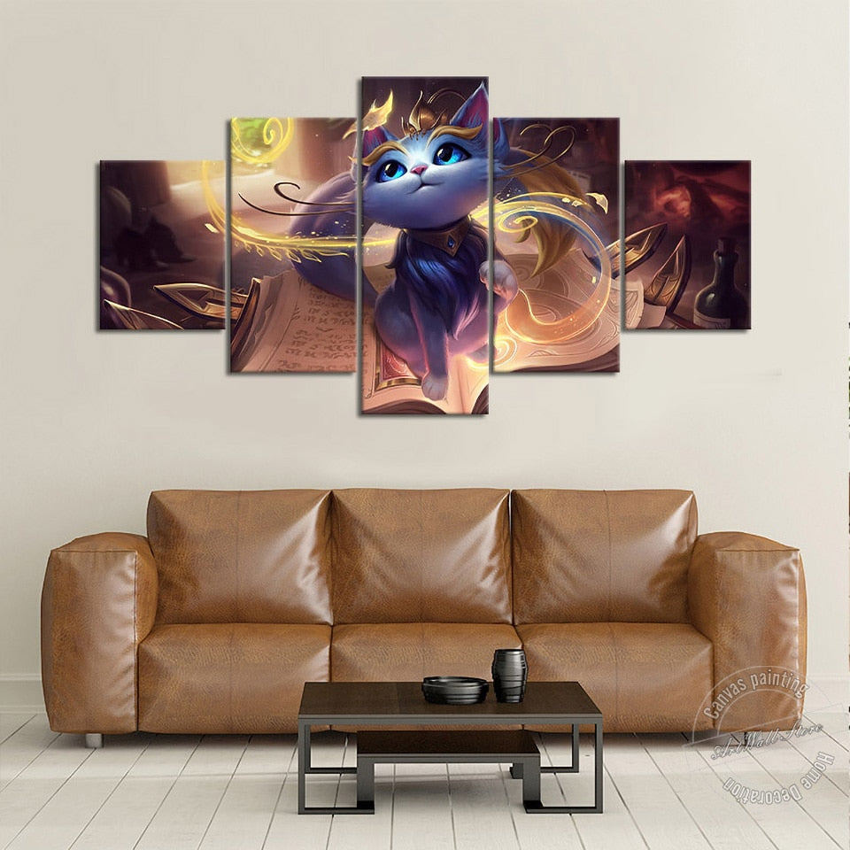 Yuumi Splash Artwork Poster - Canvas Painting - League of Legends Fan Store