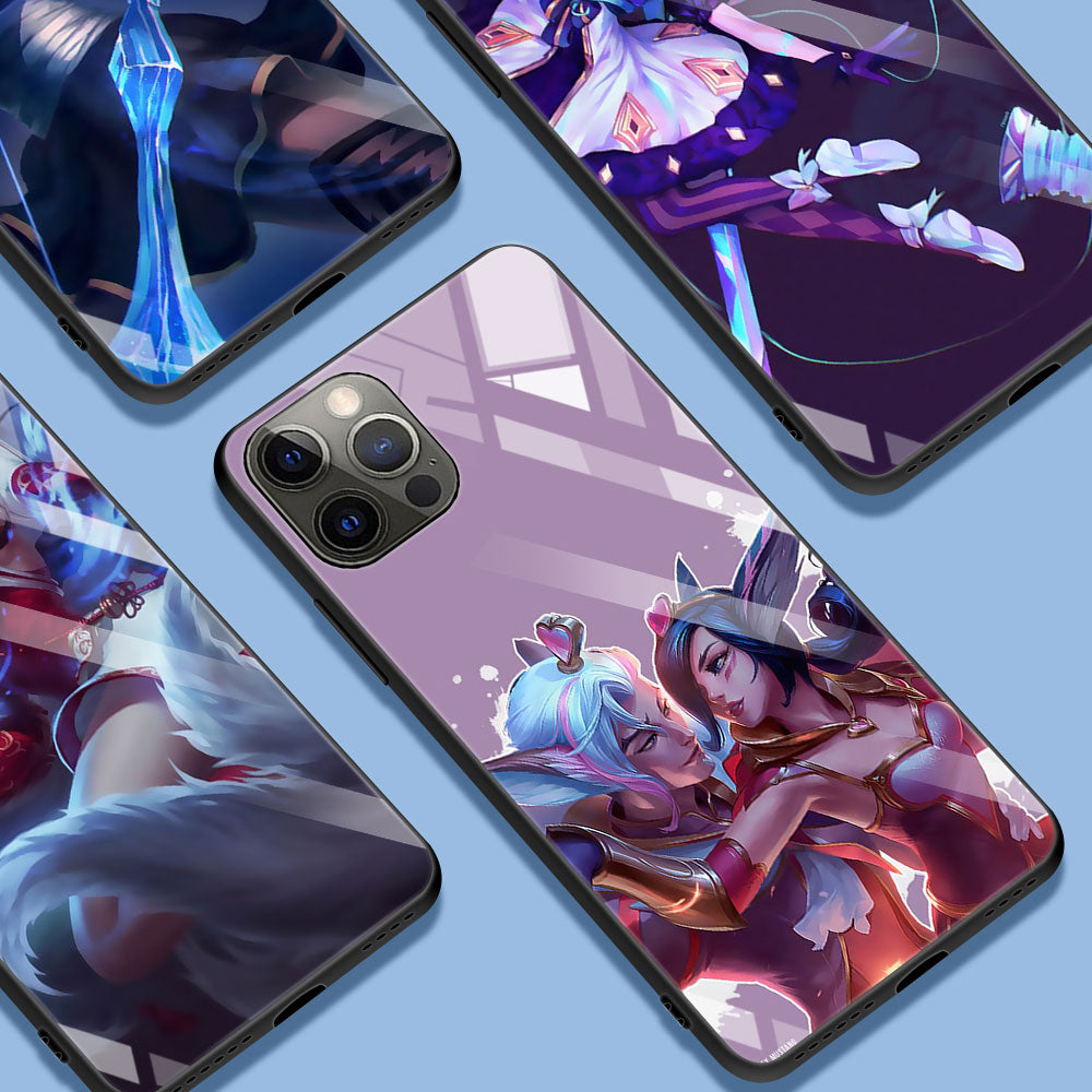 Collection 2 Tempered Glass Case For Apple iPhone 13 11 12 Pro Max 7 Plus X XR XS 12Pro 12 Mini 6 SE Phone Cover Game League Of Legends Lol - League of Legends Fan Store