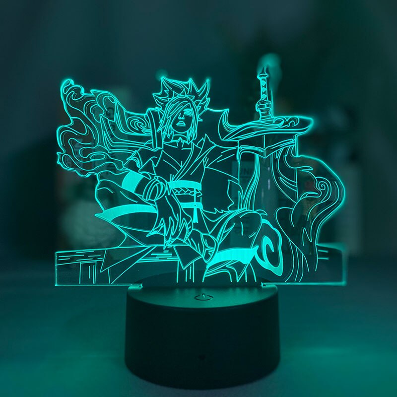 Bladesman Yasuo 3D Led Nightlight Decor - League of Legends Fan Store