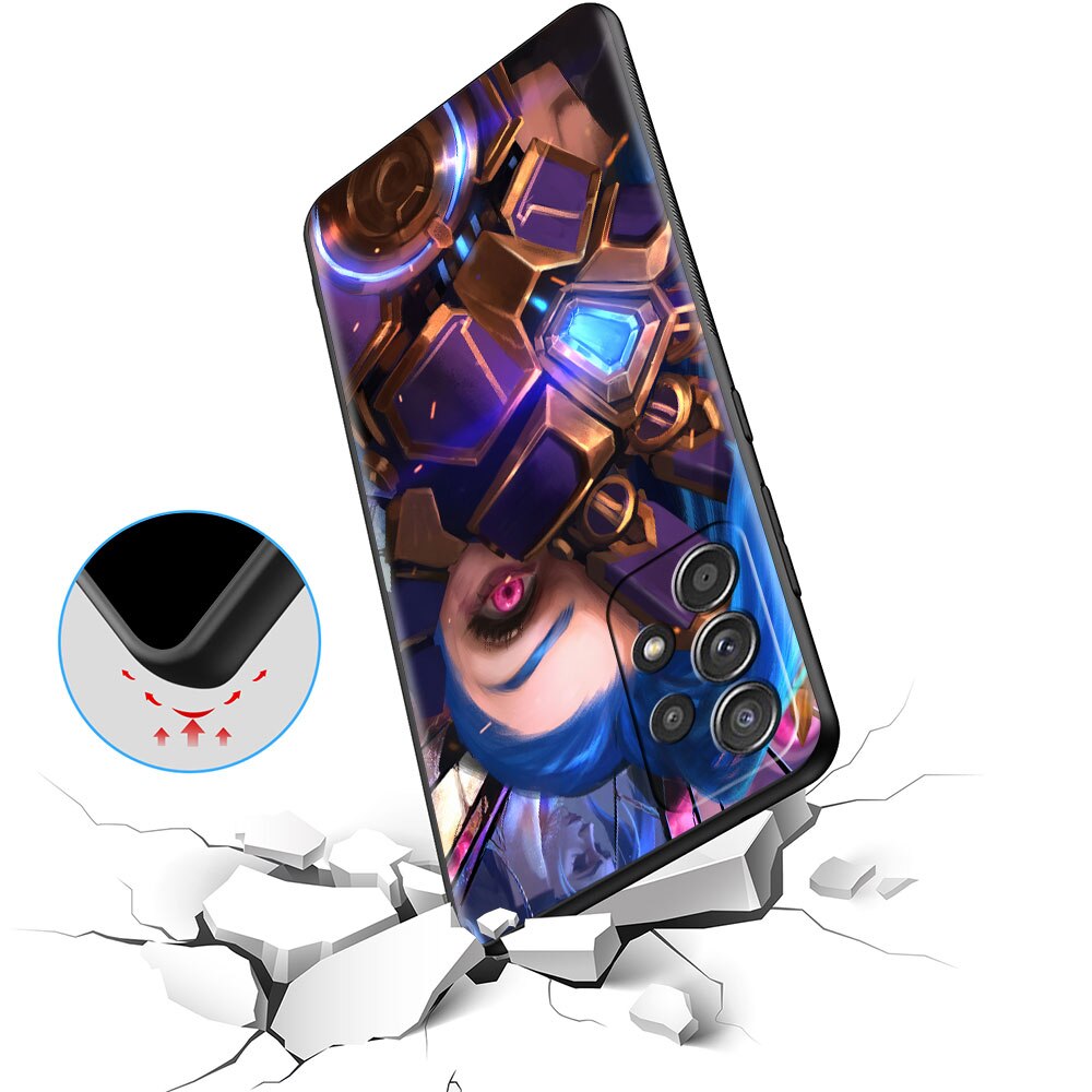 Collection 1 Arcane Hot Anime Case For Samsung Galaxy A12 A51 A21s A71 A52 A32 A31 A52s A41 A13 A02s A42 A72 A22 A11 A01 TPU Phone Cover Capa - League of Legends Fan Store