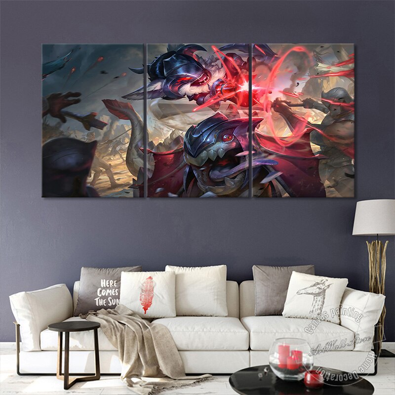 Kled "The Cantankerous Cavalier" "The Dark Knight" Poster - Canvas Painting - League of Legends Fan Store