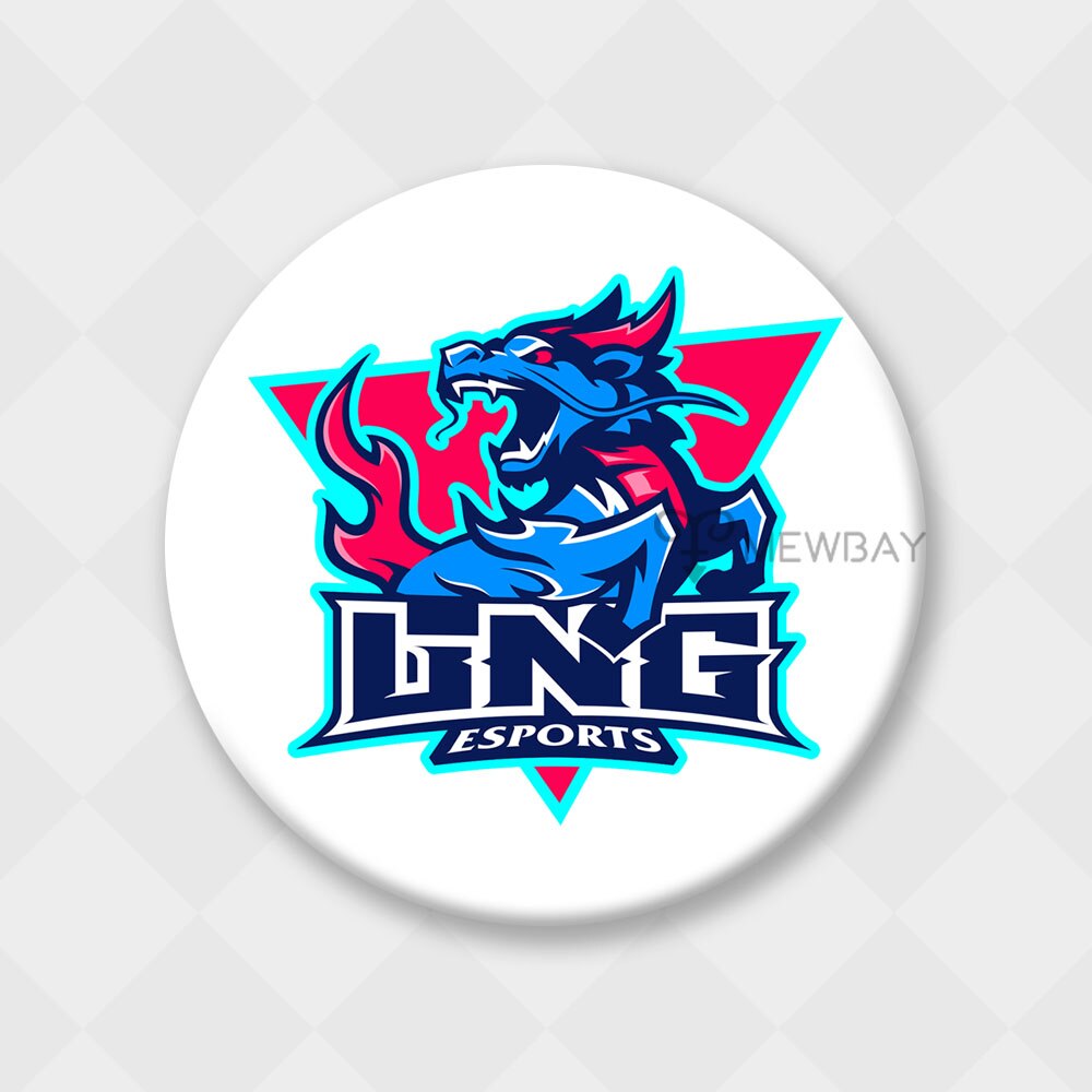 League of Legends Team Logo Badge  Worlds 2021 Lolesports RNG DK FPX PSG C9 LNG DWG EDG HLE FNC T1 - League of Legends Fan Store