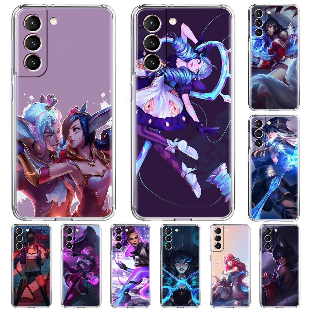 Collection 1 Transparent Phone Case for Samsung Galaxy S21 Plus S20 FE S21 UItra S10 S9 S20 S9 S8 Protect Cover Game League Of Legends Lol - League of Legends Fan Store
