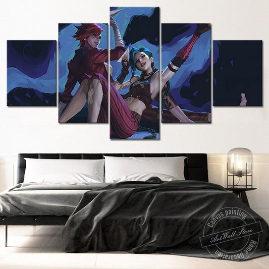 Arcane Jinx - Vi Poster - Canvas Painting - League of Legends Fan Store