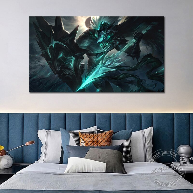 "Ruined" Pantheon  "The Unbreakable Spear Atreus" Poster - Canvas Painting - League of Legends Fan Store