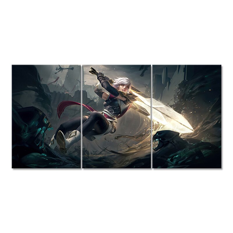 "Sentinel" Riven "The Exile" Poster - Canvas Painting - League of Legends Fan Store