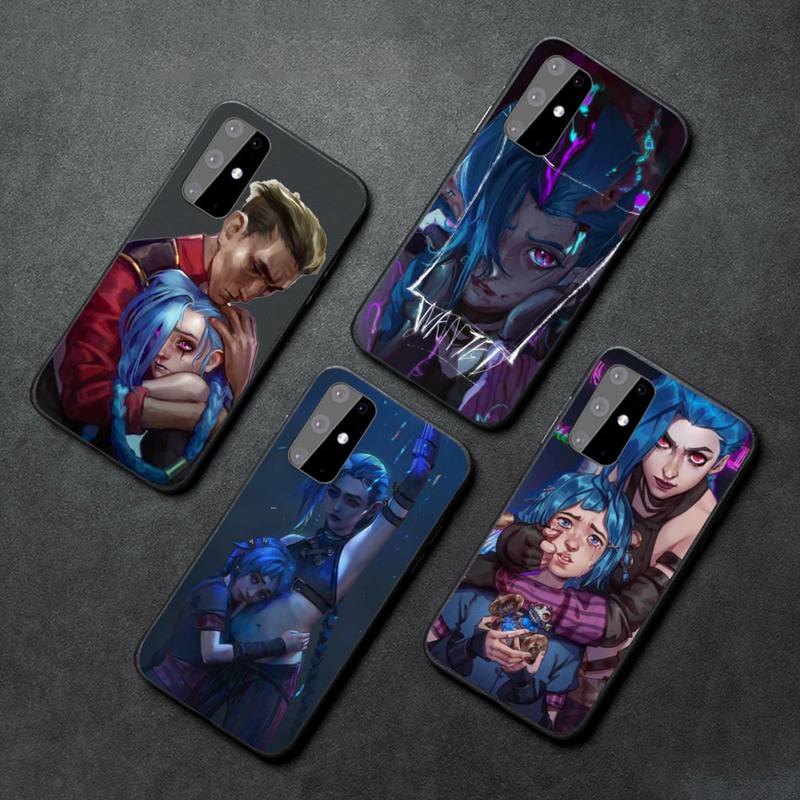 Collection 2 Arcane jinx Phone Case For Samsung a10 a12 a50 a51 a52 a21 a31 a32 a71 s10 s20 s21  Plus Fe Ultra - League of Legends Fan Store