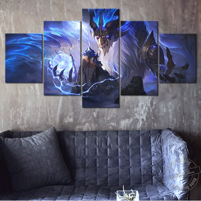 "The Star Forger"  Aurelion Sol Dragonmancer Poster - Canvas Painting - League of Legends Fan Store