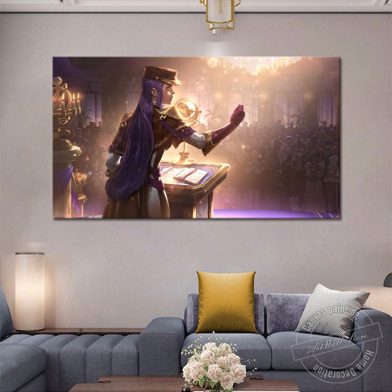 Caitlyn " The Sheriff of Piltover " Poster - Canvas Painting - League of Legends Fan Store