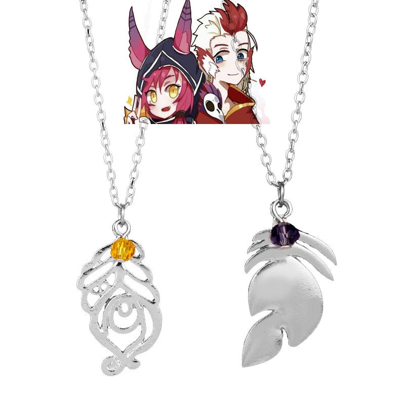 Kindred Eternal Hunters - Xayah and Rakan Couples Necklaces - League of Legends Fan Store