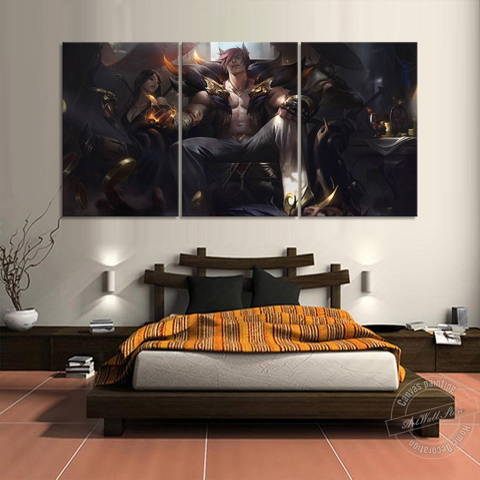 Sett "The Boss" Poster - Canvas Painting 3 - League of Legends Fan Store