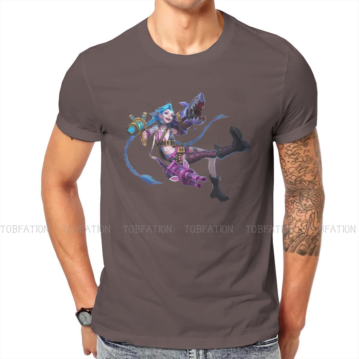 Jinx Arcane Carry T Shirt - League of Legends Fan Store