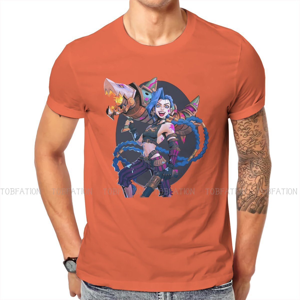 Arcane  Jinx Excited T Shirt - League of Legends Fan Store