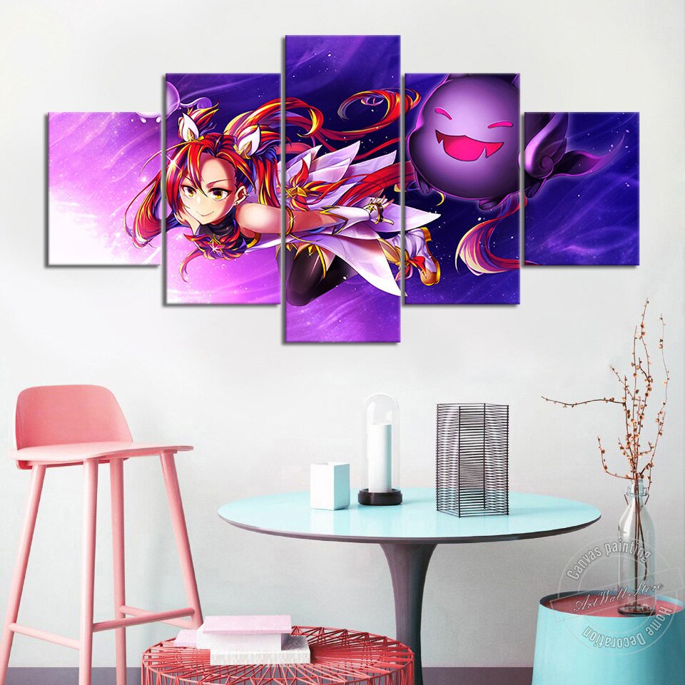 "Star Guardian" Syndra Ahri Zoe Lux Poster - Canvas Painting - League of Legends Fan Store