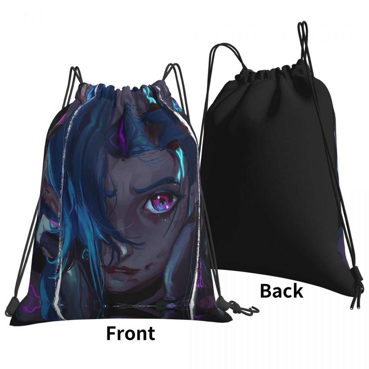 Jinx "With Watercolor Eyes" Backpack - League of Legends Fan Store