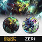 League of Legends Zeri Withered Rose Badge - Brooch Collection - League of Legends Fan Store
