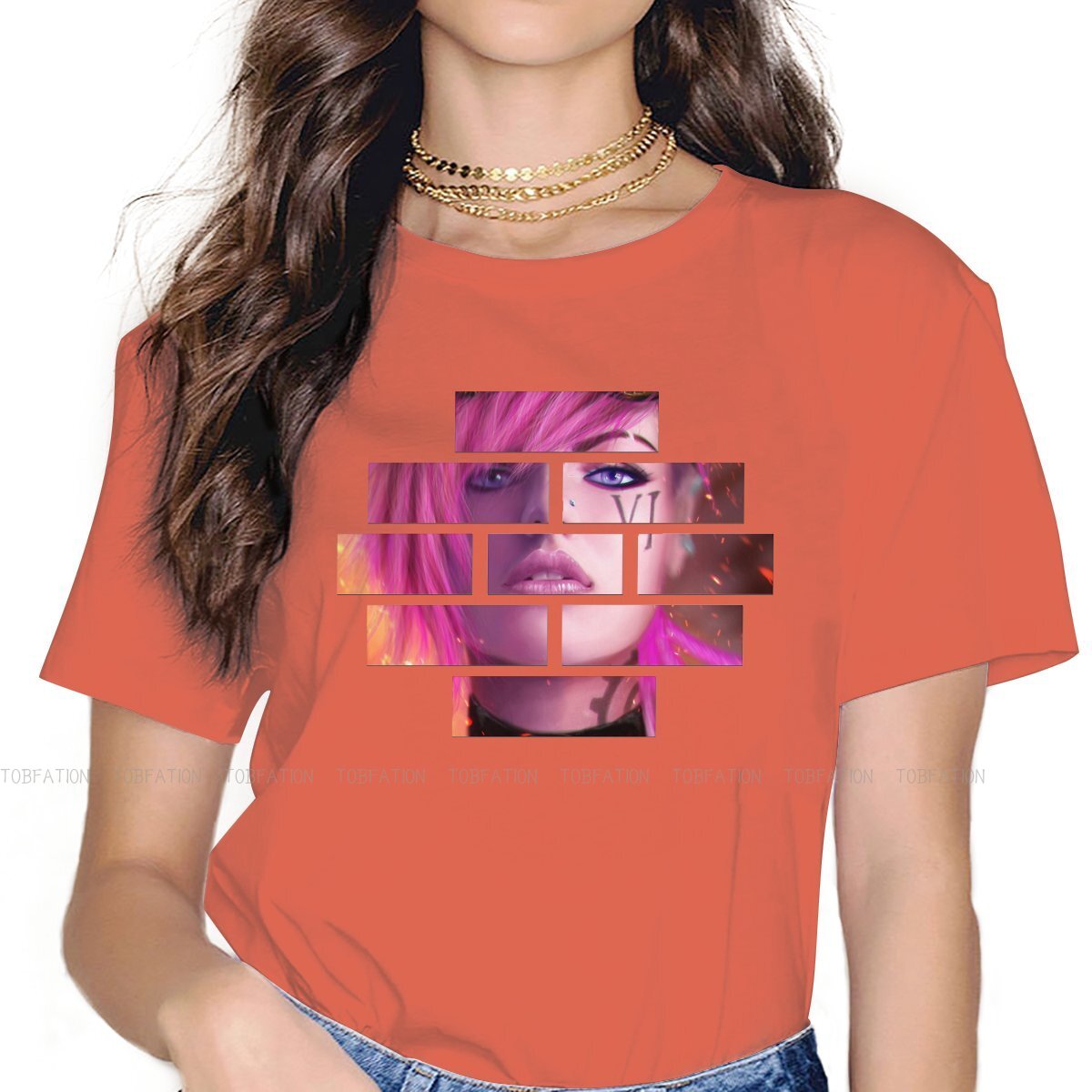 Enforcer Vi The Piltover T-Shirt - League of Legends Fan Store