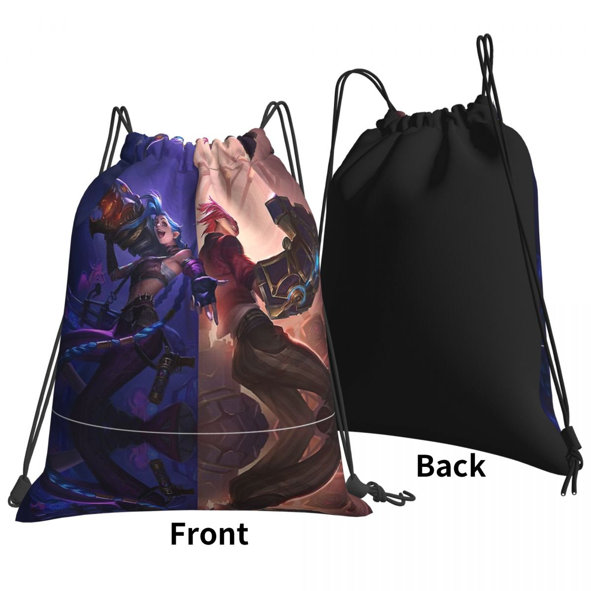 Jinx And Vi Arcane Backpack - League of Legends Fan Store