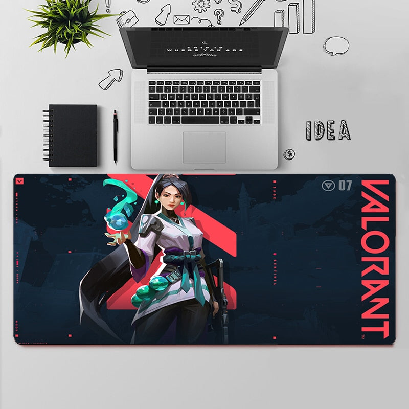 Valorant Sage Desk Mats | Valorant Gaming Mousepads | Gift For Sage Player